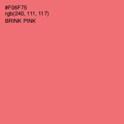 #F06F75 - Brink Pink Color Image